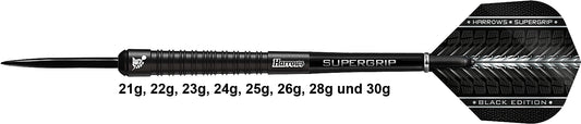 Harrow Supergrip 22g - Black Edition - 90% Tungsten